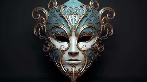 Concept de masque ou de visage mystique