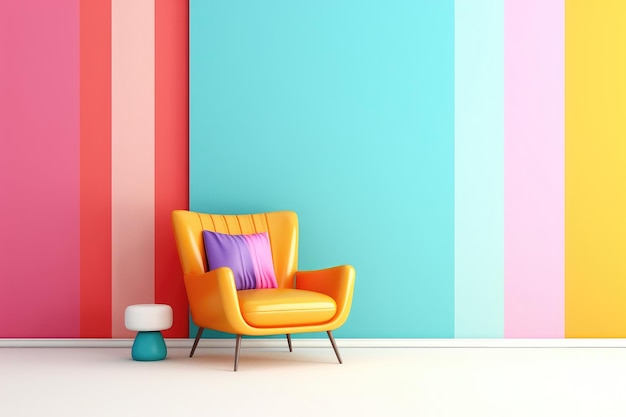 concept minimal abstrait pastel multi couleur