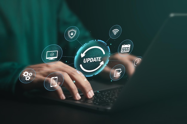 Concept de mise à jour du système Mettre à niveau la version du logiciel sur l'écran virtuel