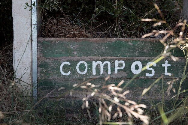 Photo concept de nature morte de compost