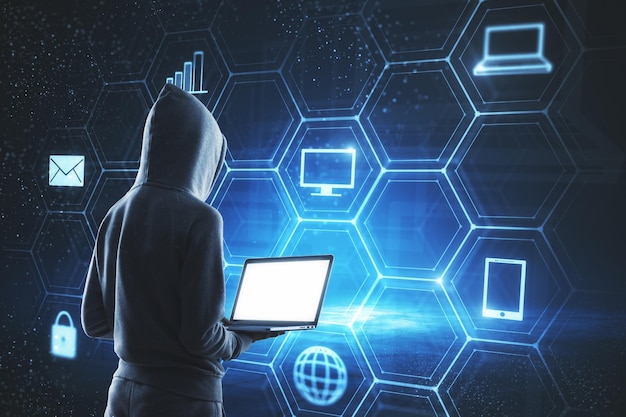 Concept de piratage et informatique