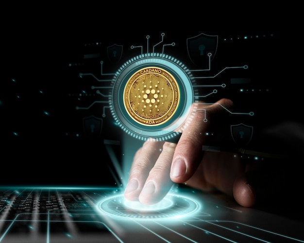Concept de plateforme blockchain Cardano