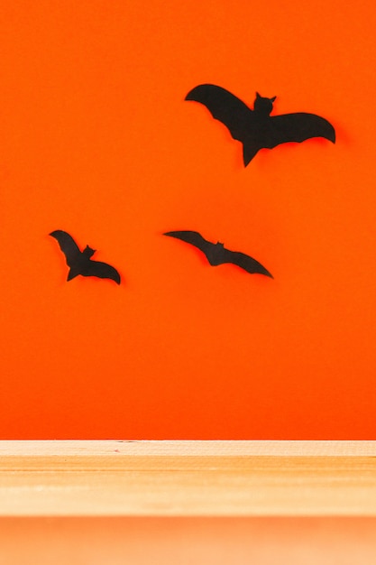 Le concept pour Halloween. Chauves-souris