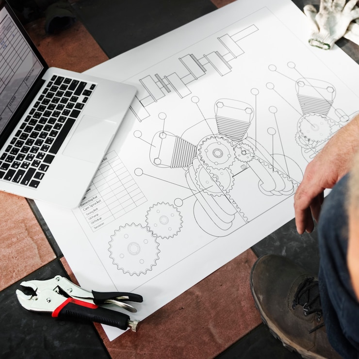 Photo concept préliminaire de plan directeur pour la construction