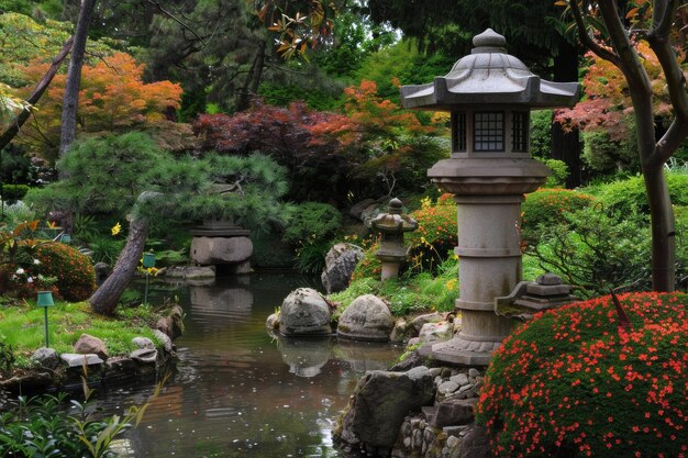 concept de printemps de jardin à fleurs japonaises roses