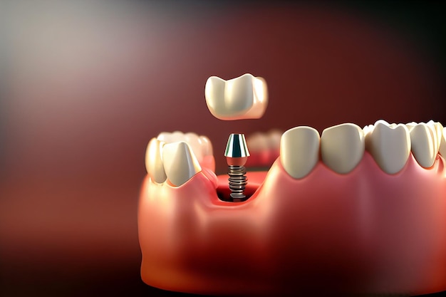 Concept de prothèse dentaire IA générative
