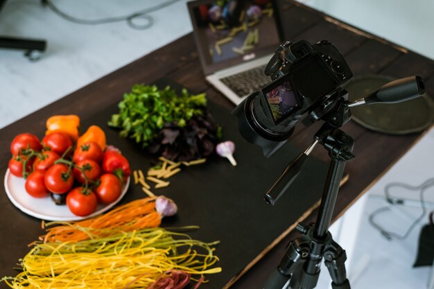 Photo concept de publicité de blog d'art de studio de photo de photographie de nourriture