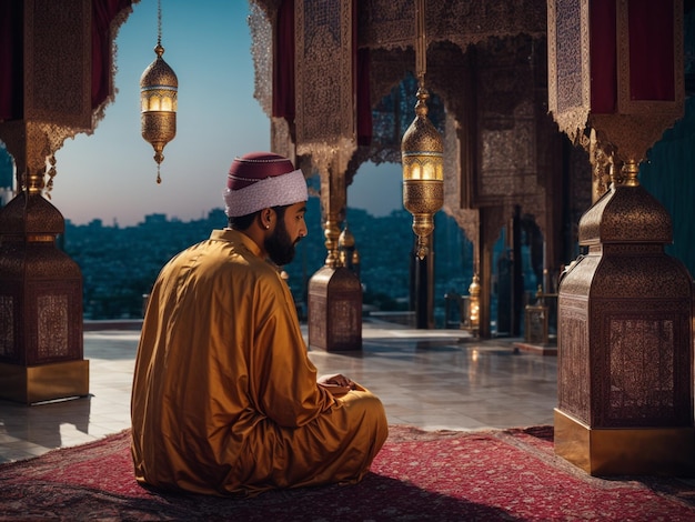 Photo concept de ramadan réaliste