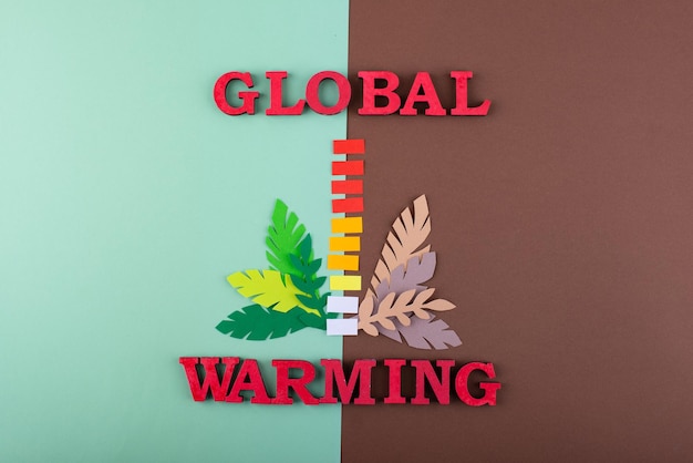 Concept de réchauffement global et de changement climatique