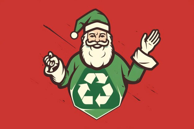 Le concept de recyclage du Père Noël
