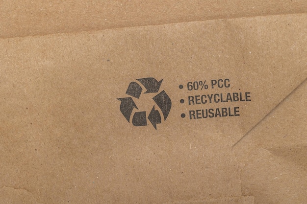 Concept de recyclage montrant les produits qui sont souvent recyclés ou réutilisés