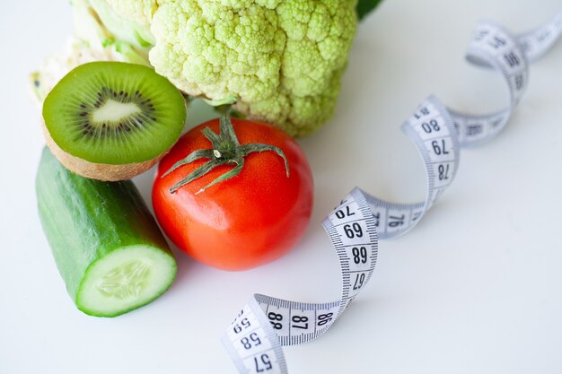 Concept de régime, de remise en forme et d'alimentation saine