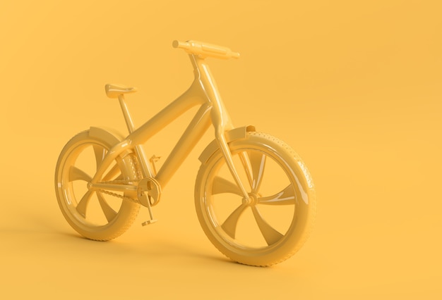 Concept de rendu 3D de cyclisme moderne illustration de conception d'art 3D.