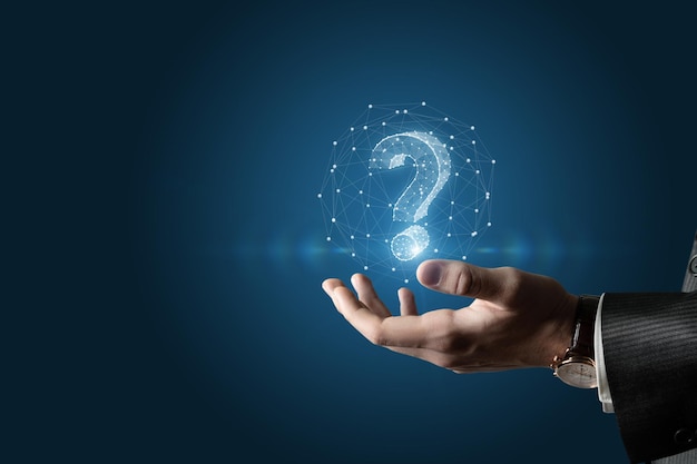 Le concept de répondre aux questions sur le réseau