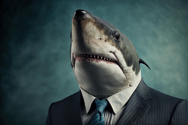 Concept de requin d'entreprise