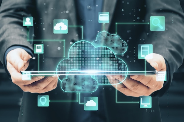 concept de réseau cloud