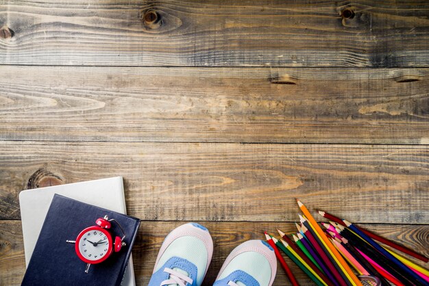 Photo concept de retour à l'école