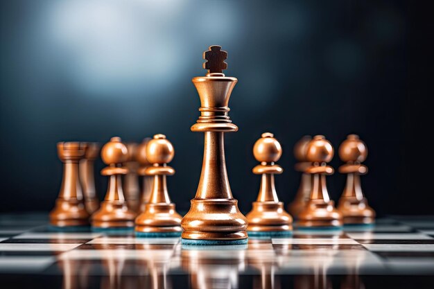 Le concept de réussite d'une entreprise de jeux d'échecs