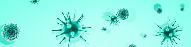 Concept de risque pandémique de fond de virus corona illustration 3D