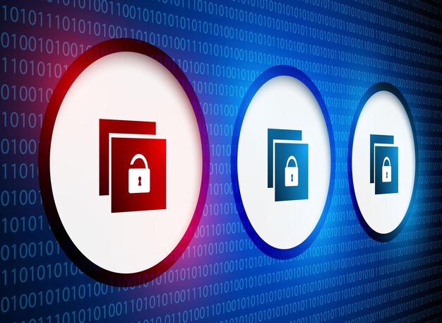 Concept de sécurité des dossiers sur écran virtuel