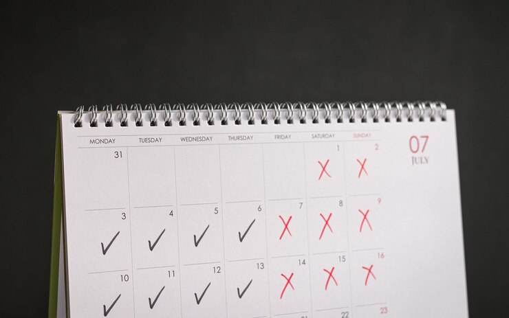 Concept de semaine de travail de quatre jours