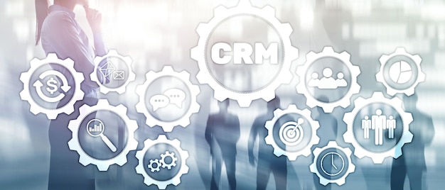 Concept de service d'analyse de gestion CRM client d'entreprise Gestion des relations