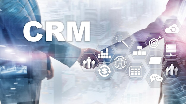 Concept de service d'analyse de gestion CRM client d'entreprise Gestion des relations