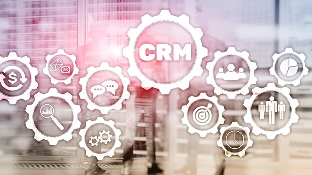 Concept de service d'analyse de gestion CRM client d'entreprise Gestion des relations