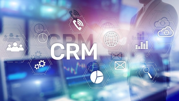 Concept de service d'analyse de gestion CRM client d'entreprise Gestion des relations