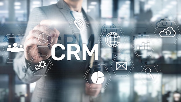 Concept de service d'analyse de gestion CRM pour clients professionnels Gestion des relations