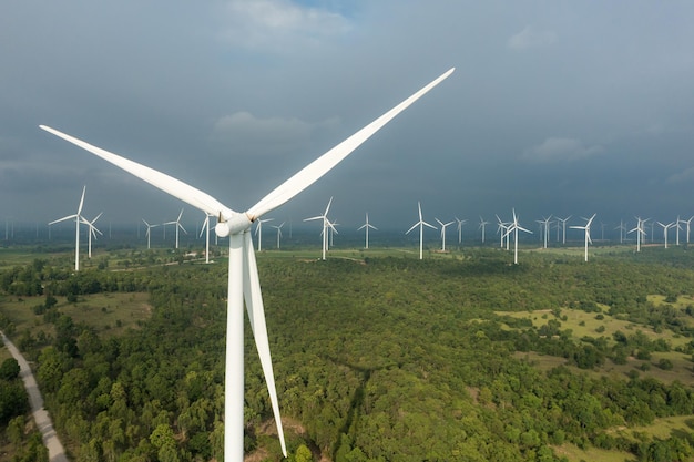 Concept de sources d'énergie renouvelables énergie verte éolienne innovante durable