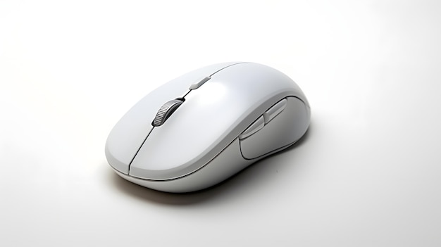 Concept de souris d'ordinateur sur fond blanc