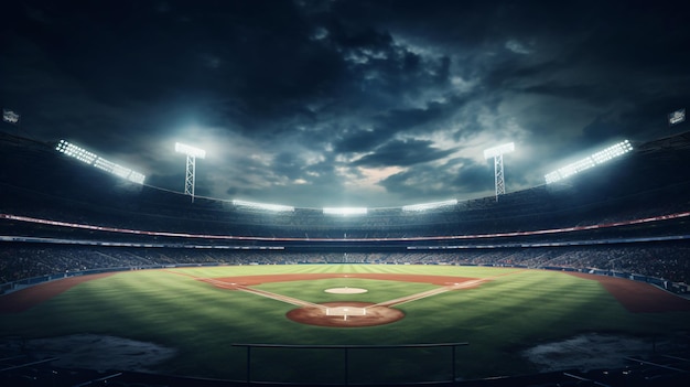 Concept de sport de stade de terrain de baseball