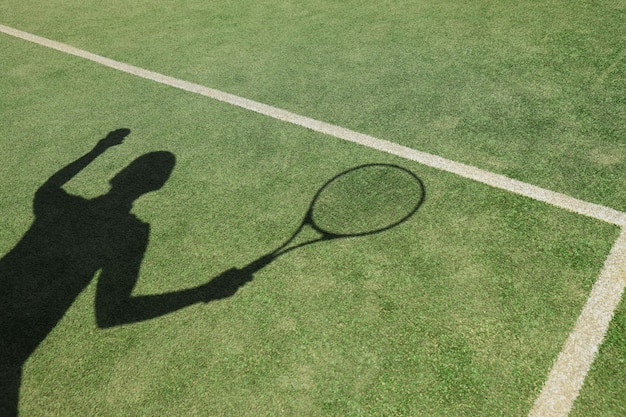 Concept de sport et de tennis de style de vie sportif