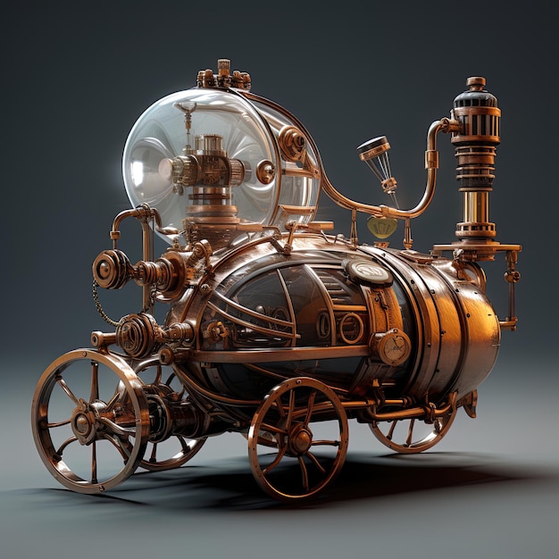 Photo le concept de steampunk