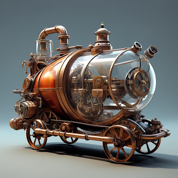 Photo le concept de steampunk