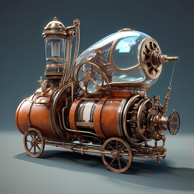 Photo le concept de steampunk