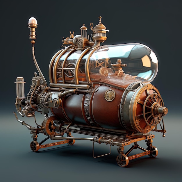 Photo le concept de steampunk