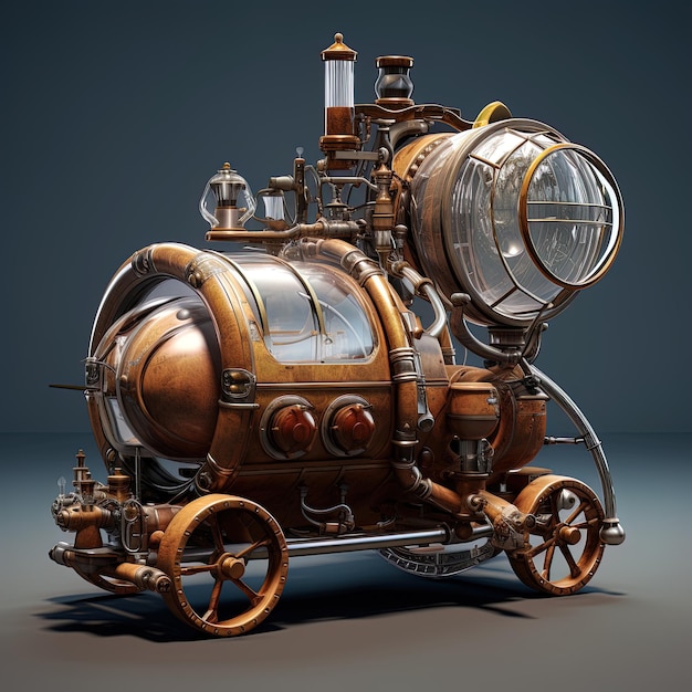 Photo le concept de steampunk