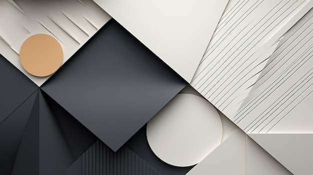 Concept de style de découpe d'élément de conception graphique moderne de fond abstrait géométrique blanc 3D pour la bannière