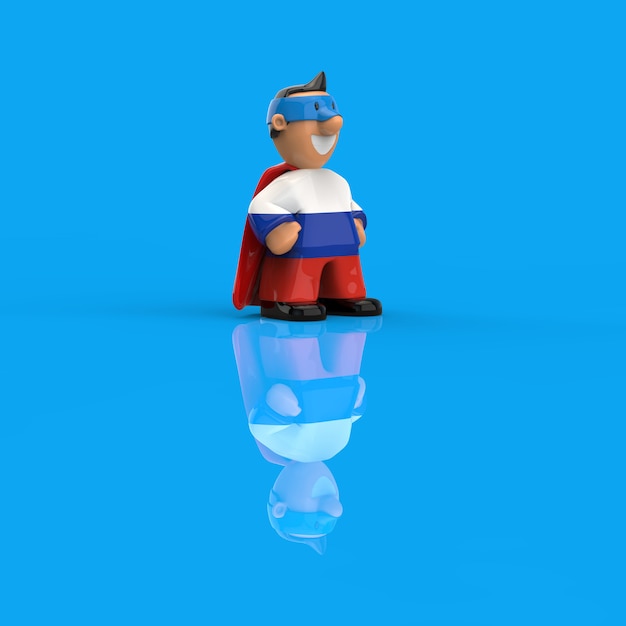 Concept de super-héros - Illustration 3D