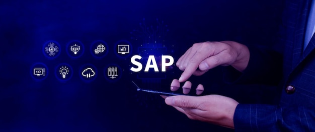 Concept de système SAP Produits d'application de système SAP Logiciels d'automatisation et de gestion des processus d'affaires Solutions de gestion de concept de logiciel
