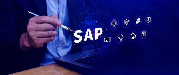 Concept de système SAP Produits d'application de système SAP Logiciels d'automatisation et de gestion des processus d'affaires Solutions de gestion de concept de logiciel