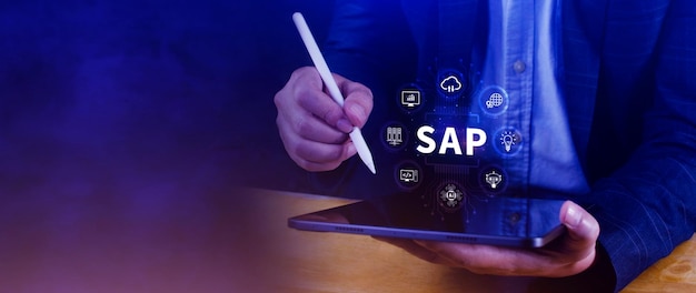 Concept de système SAP Produits d'application de système SAP Logiciels d'automatisation et de gestion des processus d'affaires Solutions de gestion de concept de logiciel