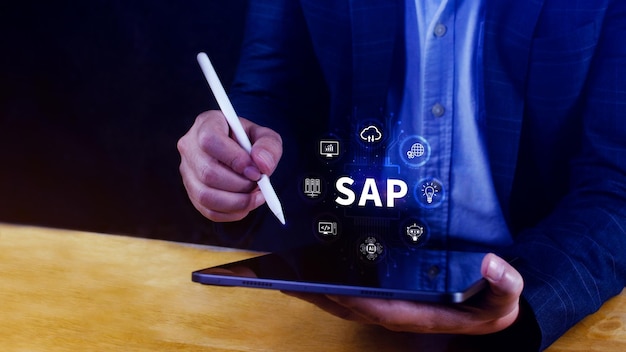 Concept de système SAP Produits d'application de système SAP Logiciels d'automatisation et de gestion des processus d'affaires Solutions de gestion de concept de logiciel