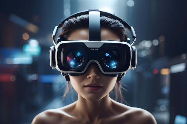 Concept technologique de réalité virtuelle Fond d'écran technique et arrière-plan technologique
