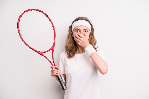Concept de tennis fille adolescente