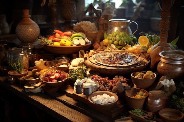 Concept de tourisme alimentaire explorant la cuisine régionale authentique