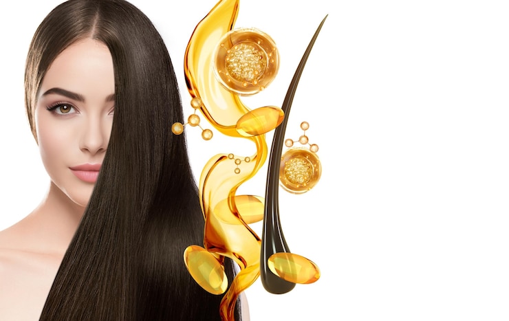 Photo concept de traitement des cheveux