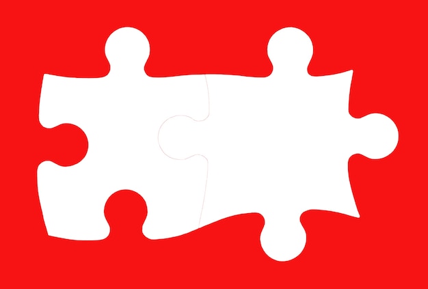 Concept de travail d'équipe d'entreprise et d'intégration avec puzzle.